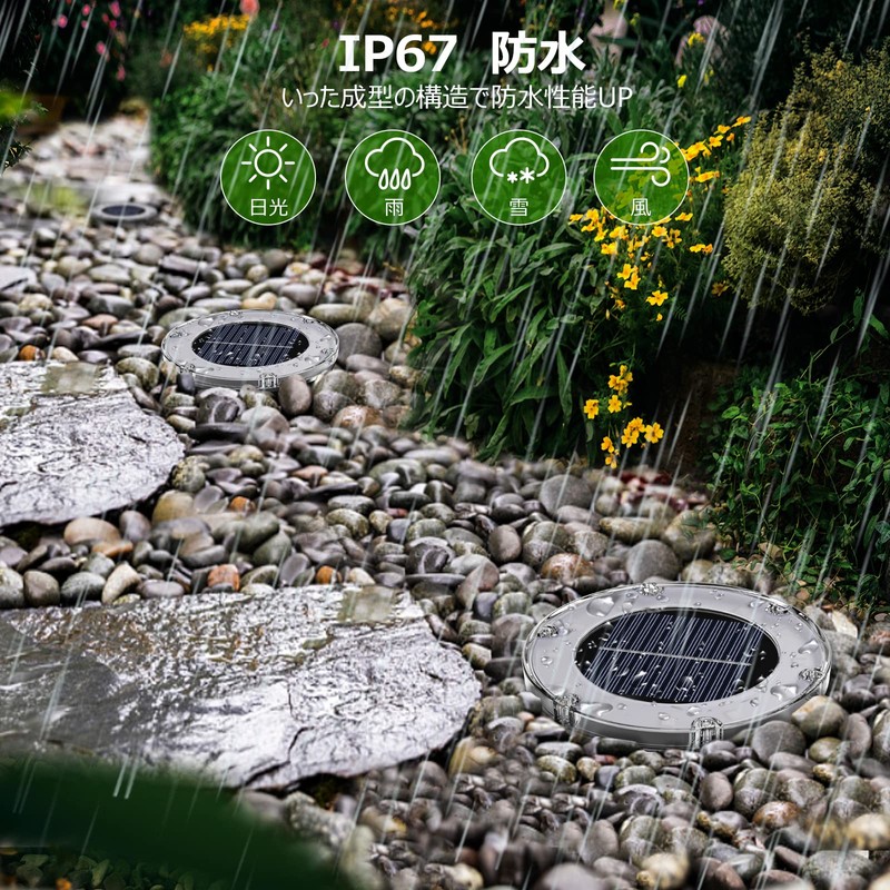 NFESOLAR LED Garden Light, Solar Light, Waterproof, Light Sensor, Stylish,