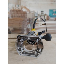 Fastfish 3/8"" Thick baseplate upgrade with a 2"" opening for Dewalt DNP612, DWPDNP612