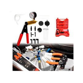 Vmingo Bomba Vacio Manual Frenos Purgador Manometro Kit Auto Moto Universal con Estuche y Adaptadores