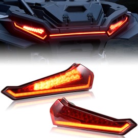 SAUTVS Tail Lights for Polaris RZR XP 1000 2024+, Red LED Taillights Rear Lamps for Polaris RZR XP 1000/ XP 4 1000 2024+ Ultimate Sport Premium Accessories (2PCS, Replace #2415182, 2415183)