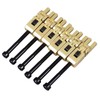 6Pcs Electric Guitar Bridge Saddle Double Locking Tremolo Metal Roller