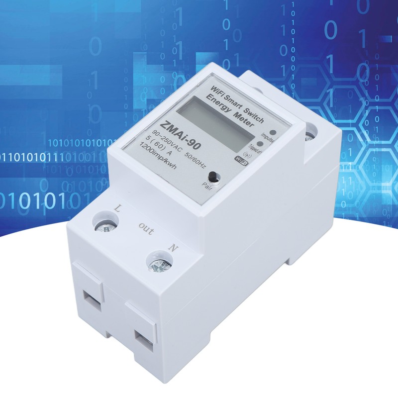 Single Phase Energy Meter WiFi Metering Switch Electric Meter APP