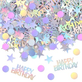 IANFAN Happy Birthday Confetti, 50 g Colourful Confetti Table Decoration Birthday Happy Birthday Confetti Birthday Glitter Birthday Decoration Table Birthdays Table Decoration
