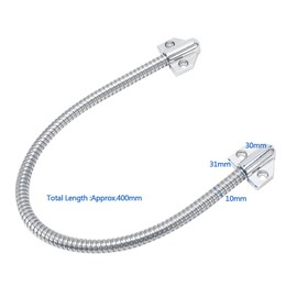Door Loop Wire Cord Zinc Alloy 1Pc 40Cm Long Door Loop With Triangle Ends For Exposed Mortise Mounting Wire Cable