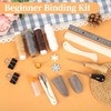 FUXAFU 39 Pcs Bookbinding Tools Kit with Bone Folder, Waxed