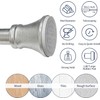 Tension Rod, Never Rust, Non-Slip, No Drill Short Shower Curtain
