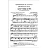I saw three ships: Vocal score in 2/2 time