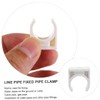 SHINEOFI 100PCS U-Shaped PVC Clamps for Electrician Tube Support Wire