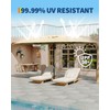 Tioutbot 13 FT Outdoor Umbrella, Large Double-Sided Rectangle Patio Market