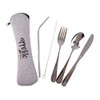 Appetito 5 Piece Stainless Steel Traveller'S Cutlery Set