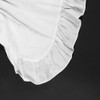 Princess Ruffles Hem Cotton Apron Adjust Waist Women Girl White