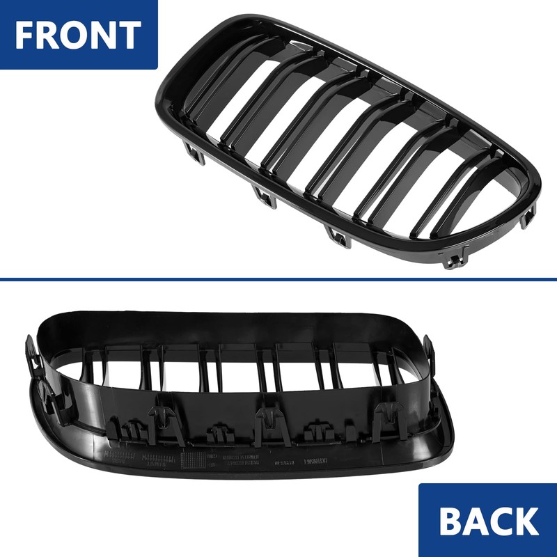 DEKEWEI F10 Grille,Front Kidney Grille Grill Compatible With 2010-2017 5