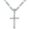 Ursteel Cross Necklace for Men, 925 Sterling Silver Mens Cross