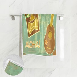 senya - Toalla de mano hawaiana clásico ultra suave y lujosa para baño de 30 x 15 pulgadas
