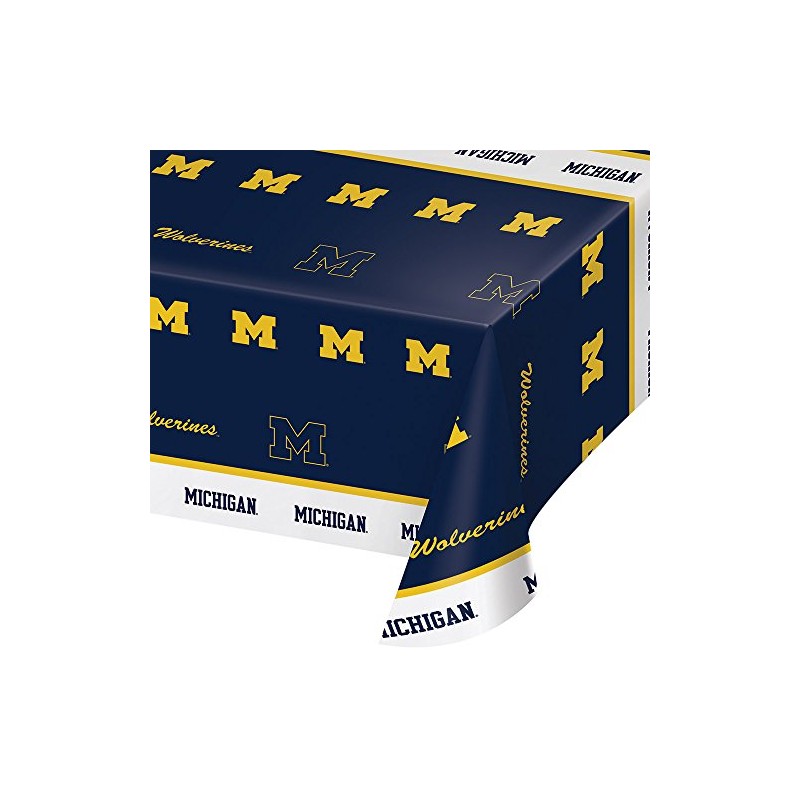 Creative Converting Michigan Wolverines Plastic Banquet Table Cover