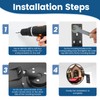 Convex Mirror Outdoor with Adjustable Fixing Bracket,Truck Rearview Mirror, Driveway
