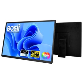 BOSII Portable Monitor for Laptops - Dual 16" IPS FHD 1200P Extended Dual Monitor for Laptop Compatible with Windows Mac Travel Work
