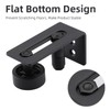 HOME MASTER HARDWARE Barn Door Floor Guide Black, 8 in