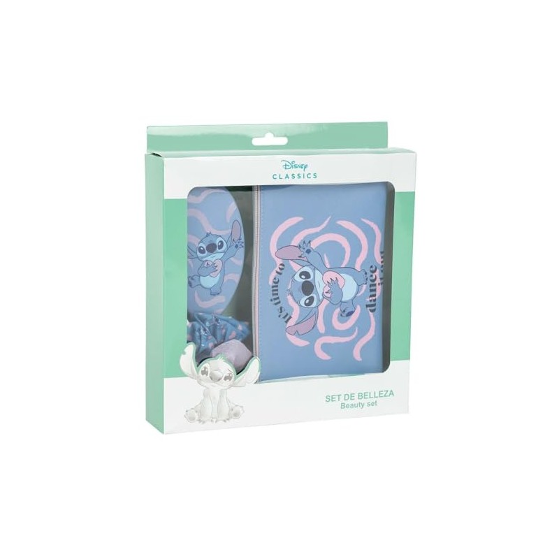 Stitch Beauty Set Blue Complete Set Including Hair Brush, 2