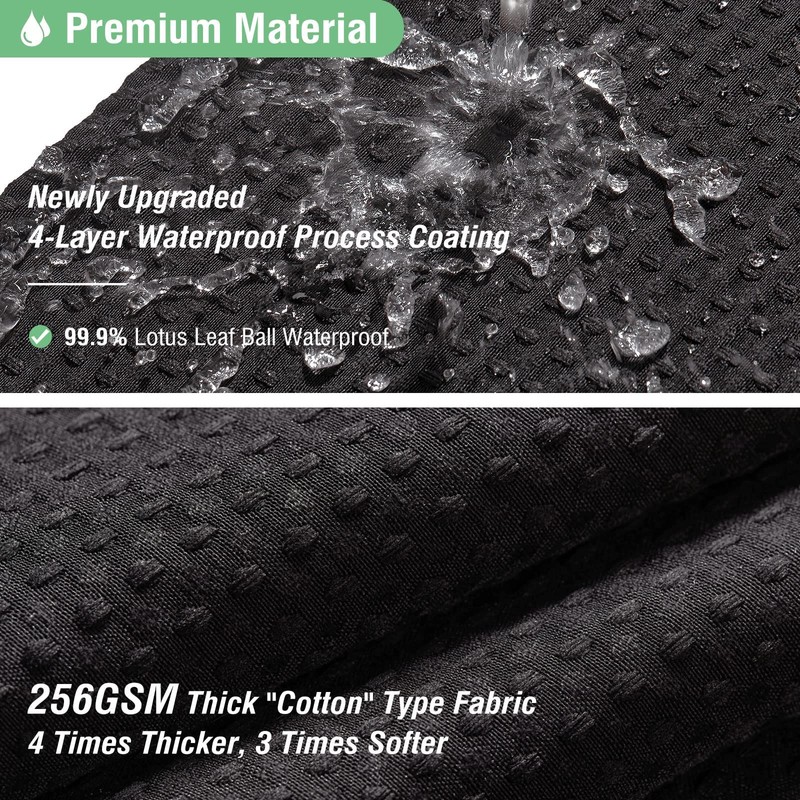 Dynamene Extra Long Shower Curtain,96 Inch Long Waffle Weave Heavy