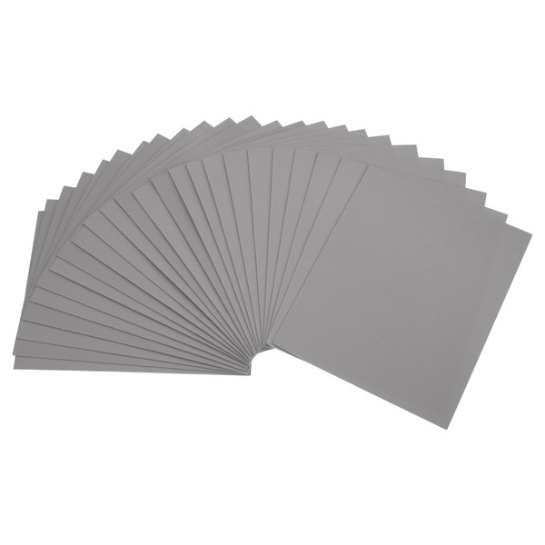 Crafts UK EVA Foam Sheets - Grey, Pack of 5,