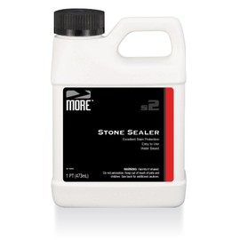 More Stone Sealer Stain Protection for Natural Stone and Tile Surfaces - Water Based Formula [Pint / 16 oz.]