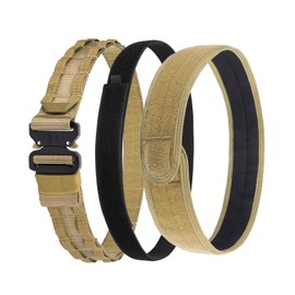 VISMIX Tactical Belt, Quick Release 1.75" MOLLE Battle Belt with Inner Belt and Anti-Slip Pad- Heavy Duty Battle Belts