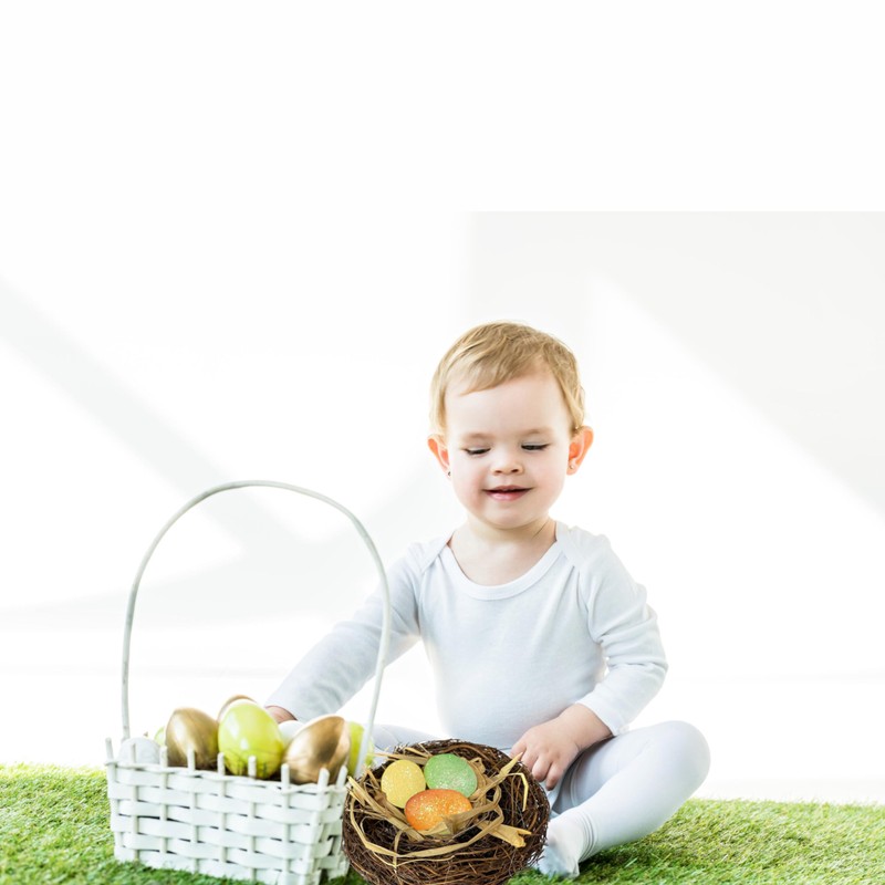 Lizzy 1 x Easter Birds Nest | 3pc foam eggs