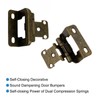 INCREWAY Overlay Cabinet Hinge, 4PCS Cupboard Door Hinge Concealed Wardrobe