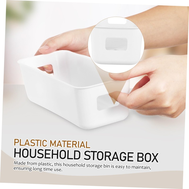 MAGICLULU 8Pcs Storage Basket Lightweight Plastic Storage Bins for Pantry