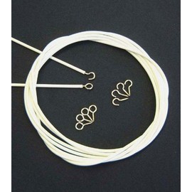 CURTAIN NET EXPANDING WIRE WHITE 20 METRE ( 20M ) WITH 30 HOOKS & 30 EYES CP