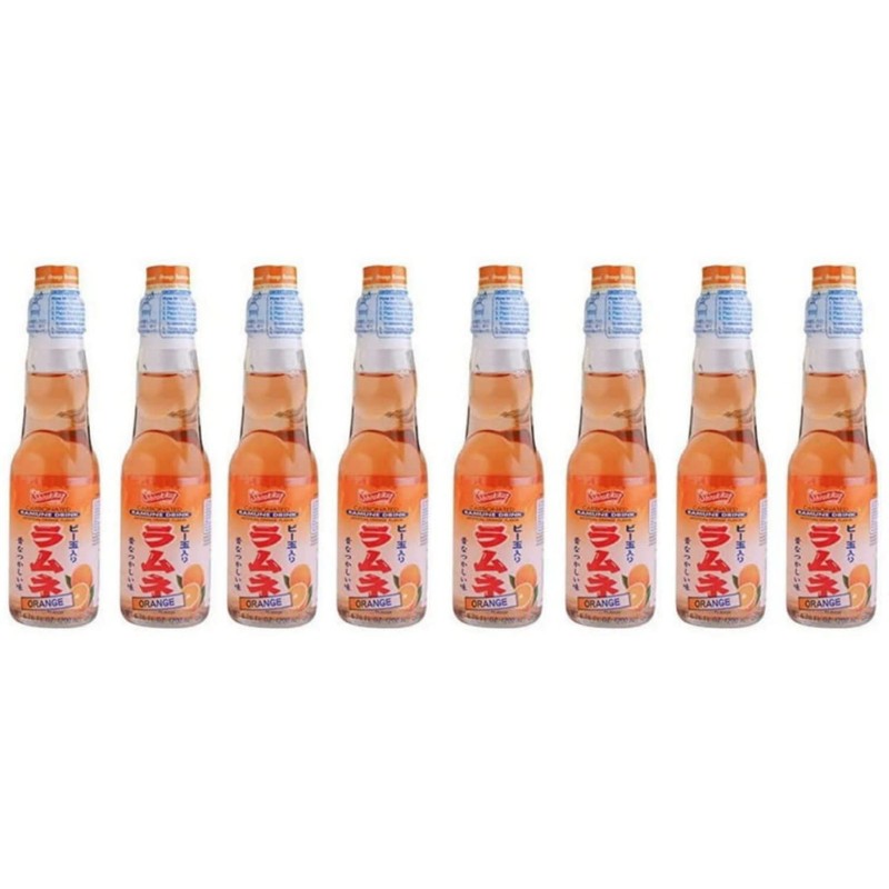 RAMUNE Japanese Soft Drink multi-pack, 8 Bottles, 6.76 Fluid Ounce