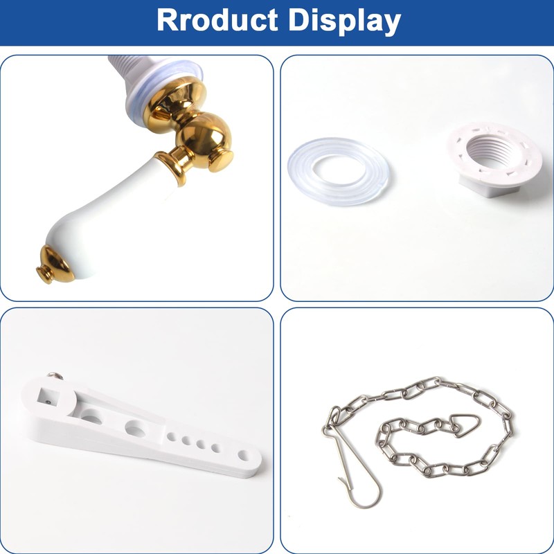 ProChosen Ceramic Toilet Flush Handle, Toilet Flush Handle Replacement Universal