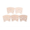Dilwe 5Pcs Violin Bridges, Maple Wood Violin Bridges for 4/4
