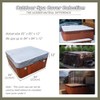 UCEDER Waterproof Hot Tub Cover 170G Polyethylene Spa Cover and