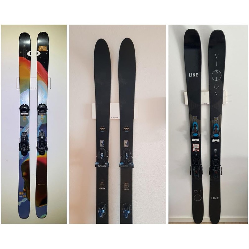 Clipboart ® Vertical Wall Mount for Freeride Ski Touring Skis