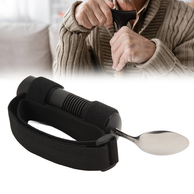 Adaptive Eating Utensils Slip Resistant Handle Parkinson Eating Spoon for