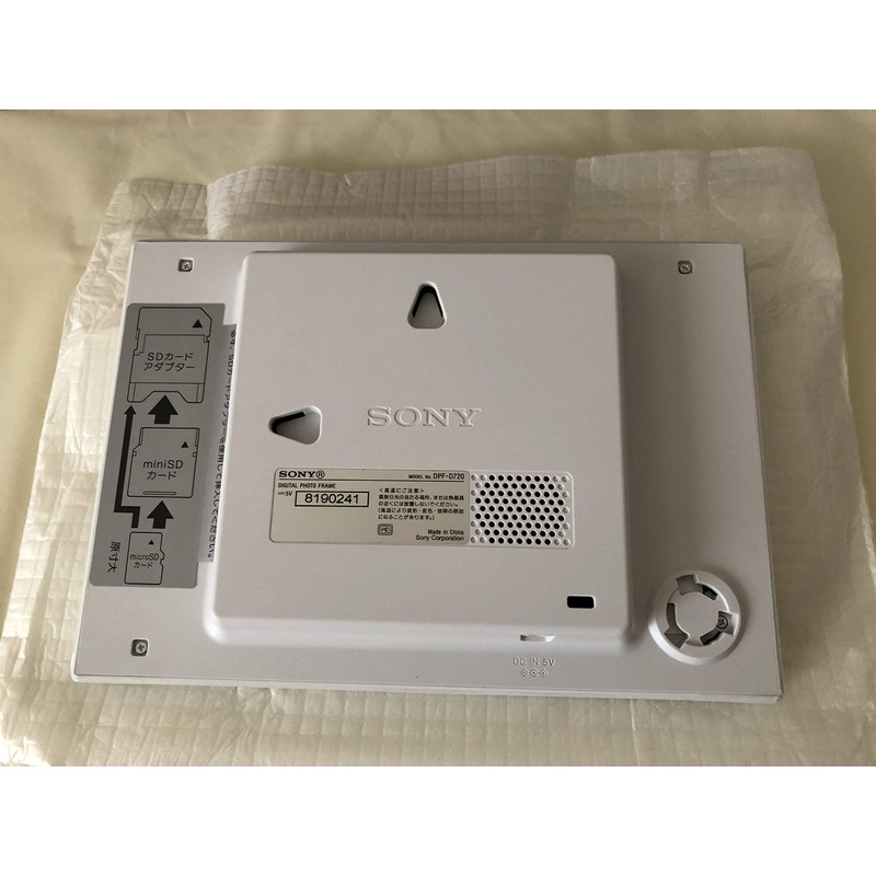 SONY デジタルフォトフレーム S-Frame D720 7.0型 内蔵メモリー2GB クリスタル&ホワイト DPF-D720/WI