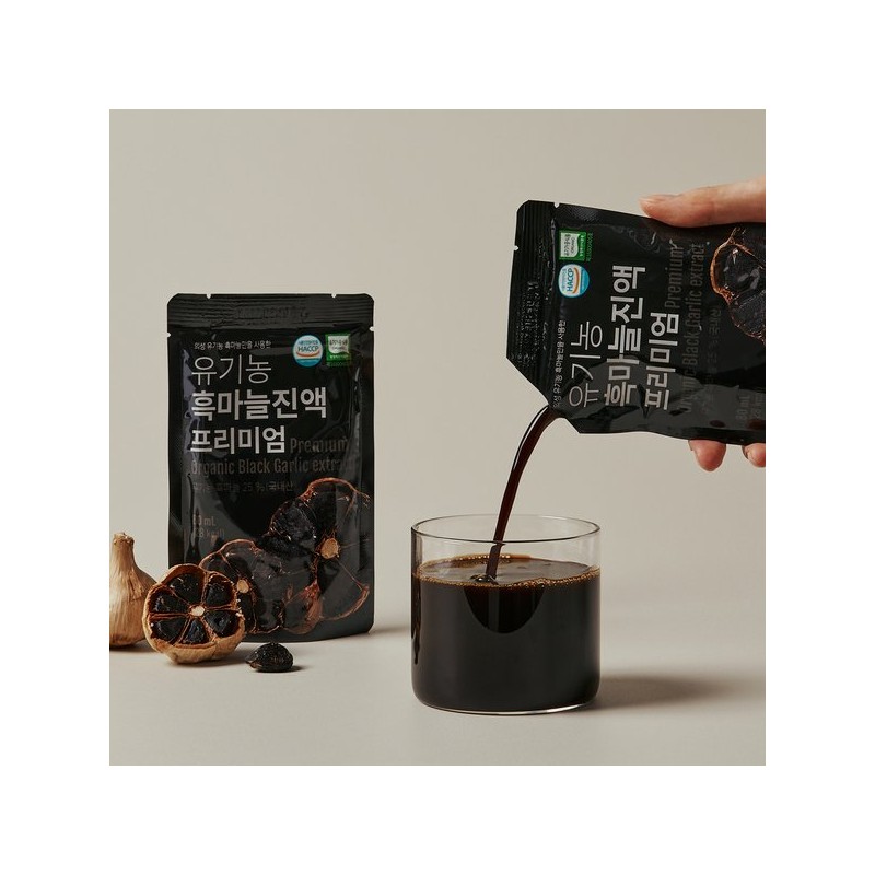 유기농 의성 흑마늘진액 프리미엄 80ml x 30팩 Premium Organic Uiseong