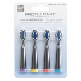 ProfiCare Accessory Set for PC-EZS 3056 Replacement Toothbrushes Pack of 4