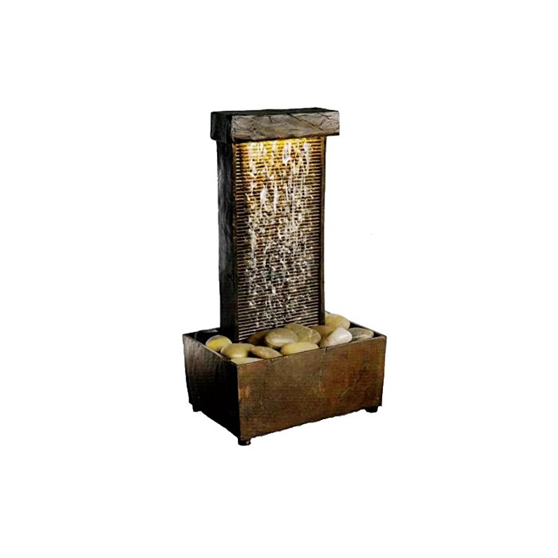New Sophia Elan Faux Slate Water Tower with River Stones