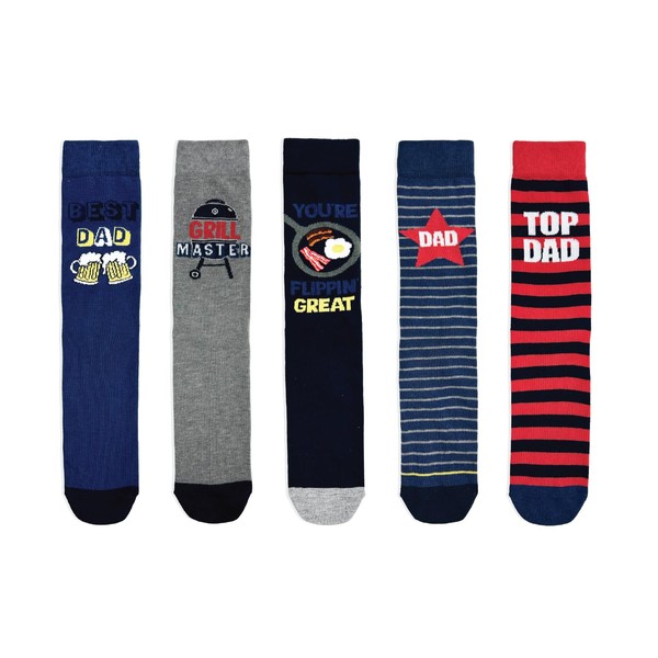 Men’s Novelty Socks Gift Box Size 6-11 5 Pairs Funny