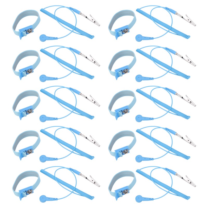 10Pcs 1.8Mx2.0MM Anti Static Bracelet Grounding Electrostatic Discharge Wrist Strap
