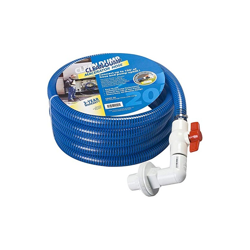 Clean Dump (CDHV-20) 20 Foot Length Discharge Hose with Drip