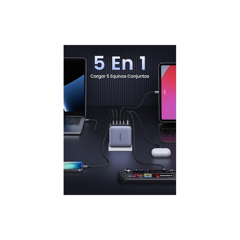 UGREEN Nexode X5 100W Cargador 5 Puertos 4 USB C