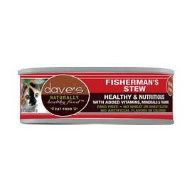 Dave's Pet Food Naturally Healthy Grain Free Shredded Fisherman Cat Food 5.5 Oz X 24 Count (DP11663)