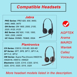 Ohrpolster für Plantronics Headset, Ersatz Kopfhörer Pads Abdeckungen Ohrpolster für Plantronics HW261N HW251N HW520 Blackwire 3210 3220 3310 3320 C3225 Jabra PRO 920 930 9450 Biz 2300 2400 (10 Stück)