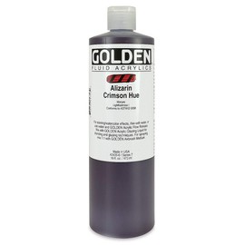 Golden Fluid Historical Acrylics - Alizarin Crimson Hue - 16 oz Bottle
