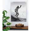 Solar Surfer: 16x20 Unframed Poster - Black and White Photography