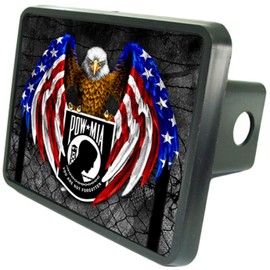 POW MIA Eagle Hitch Cover 2" Receiver from Redeye Laserworks
